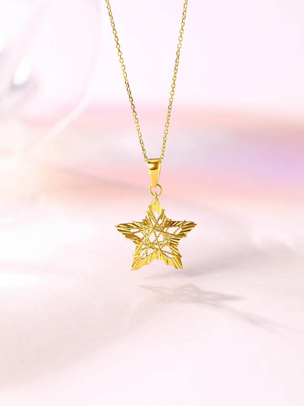 "infinite" 24K Gold Pendant Star 0.96-1.46g A049616