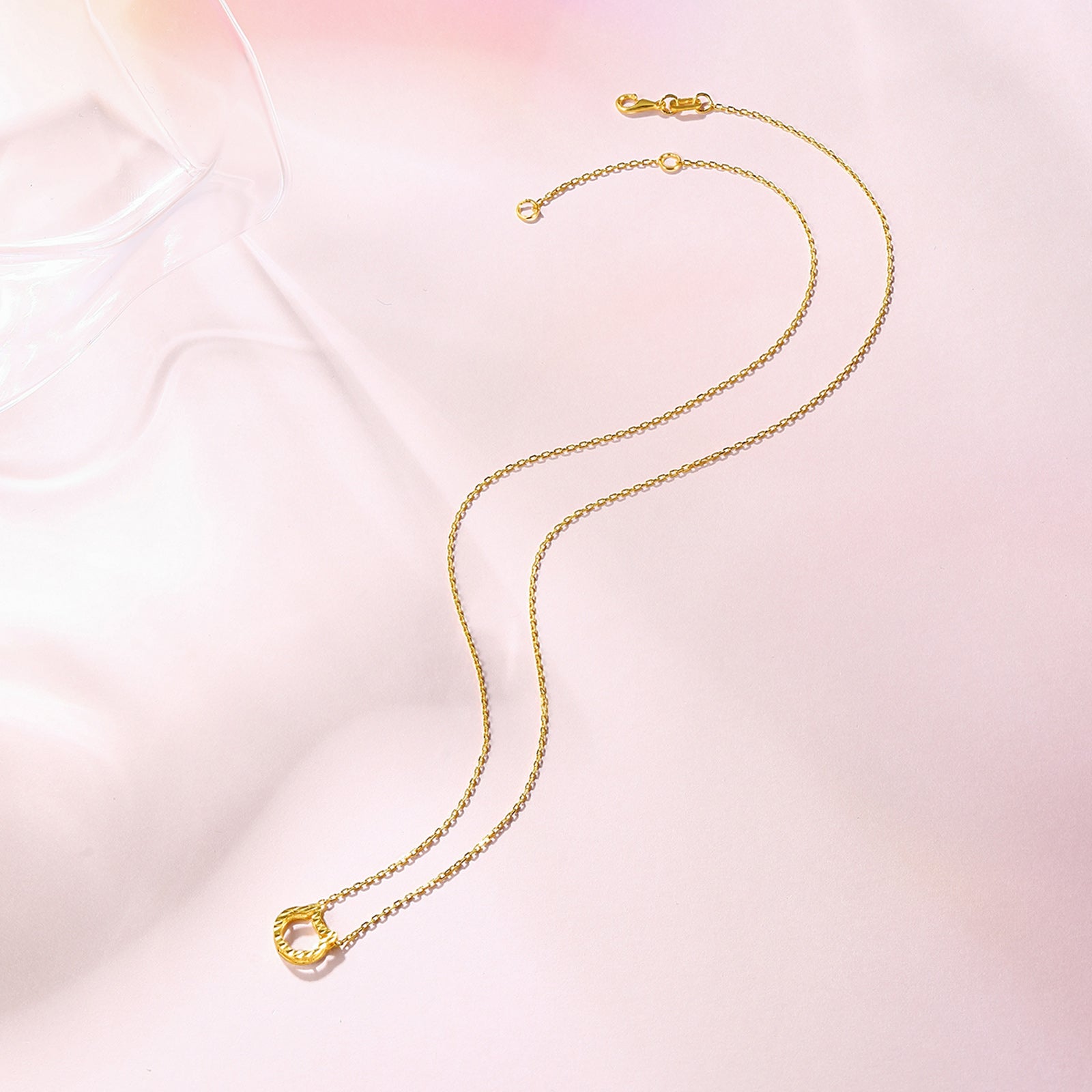 "infinite" 24K Gold Pendant Necklace              Cat 2-2.3g AW065013