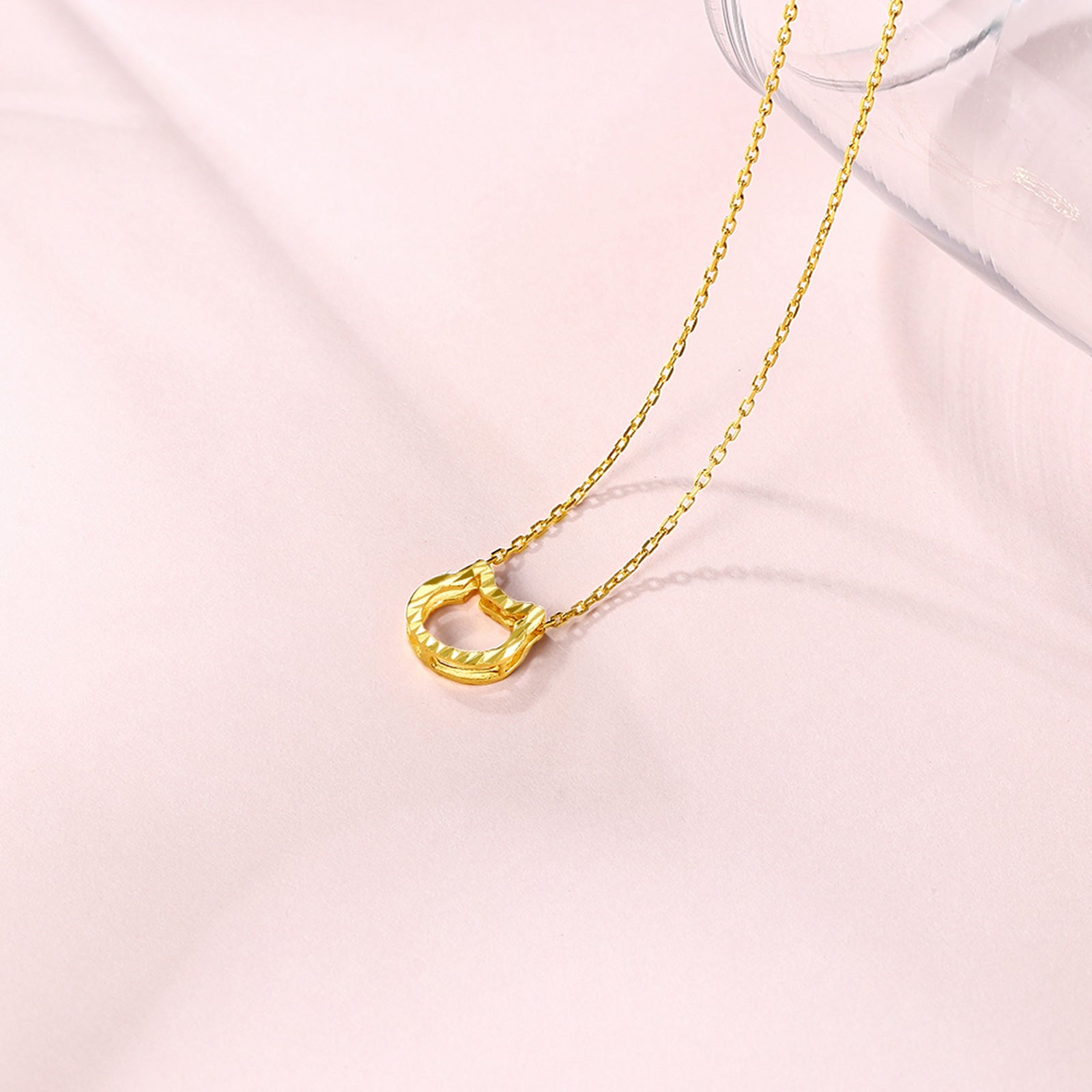 "infinite" 24K Gold Pendant Necklace              Cat 2-2.3g AW065013