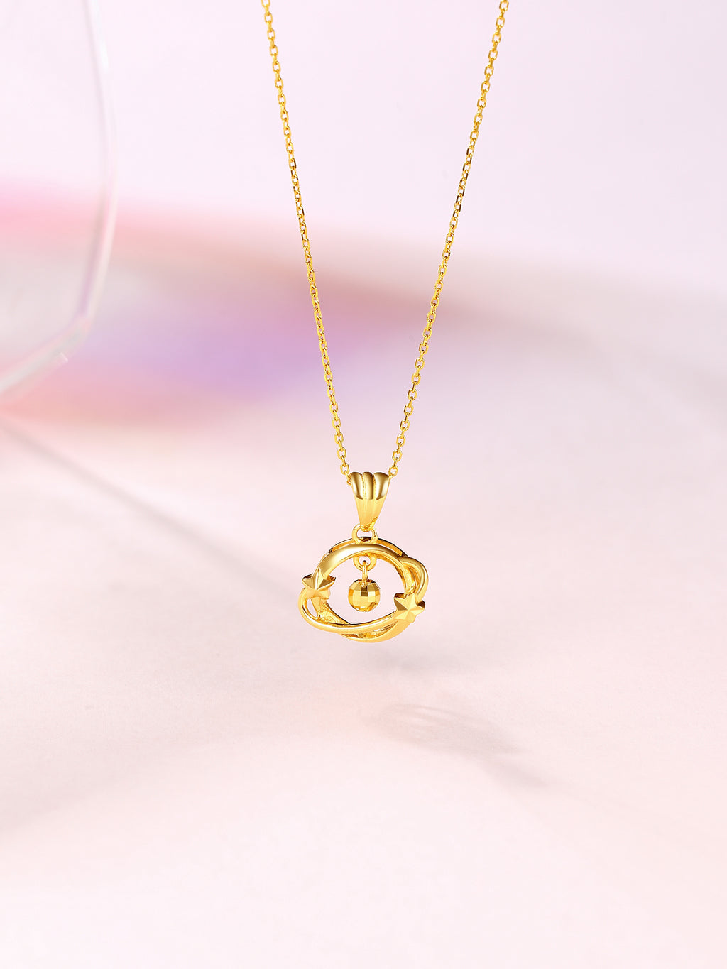 "infinite" 24K Gold Pendant Star 1.3-1.6g A048603