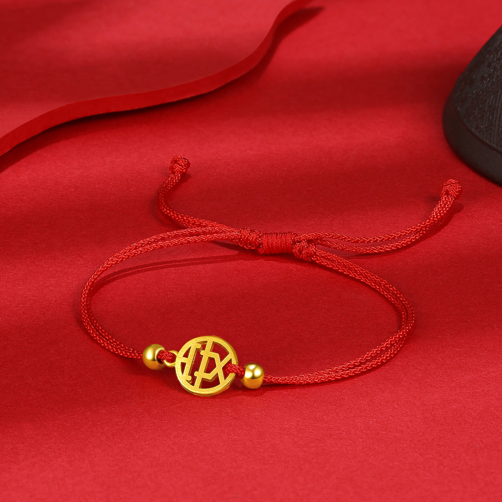 999 24K Gold String Bracelet 1.3-1.9g AB177795