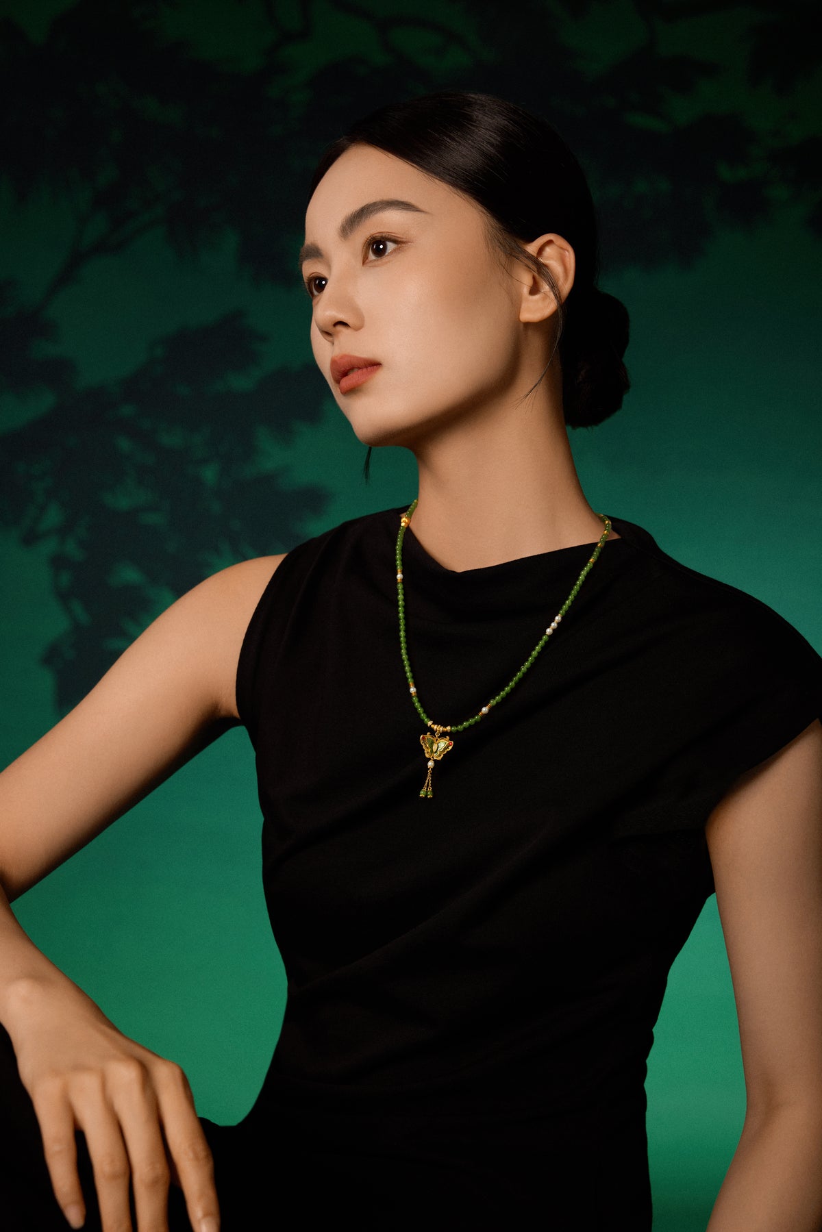 "Chinese Culture Collection - Dan Qing"999 24K Gold String Bracelet 3.8-4.3mm 0.0034ct Butterfly 15.3-19.3g Y1949940