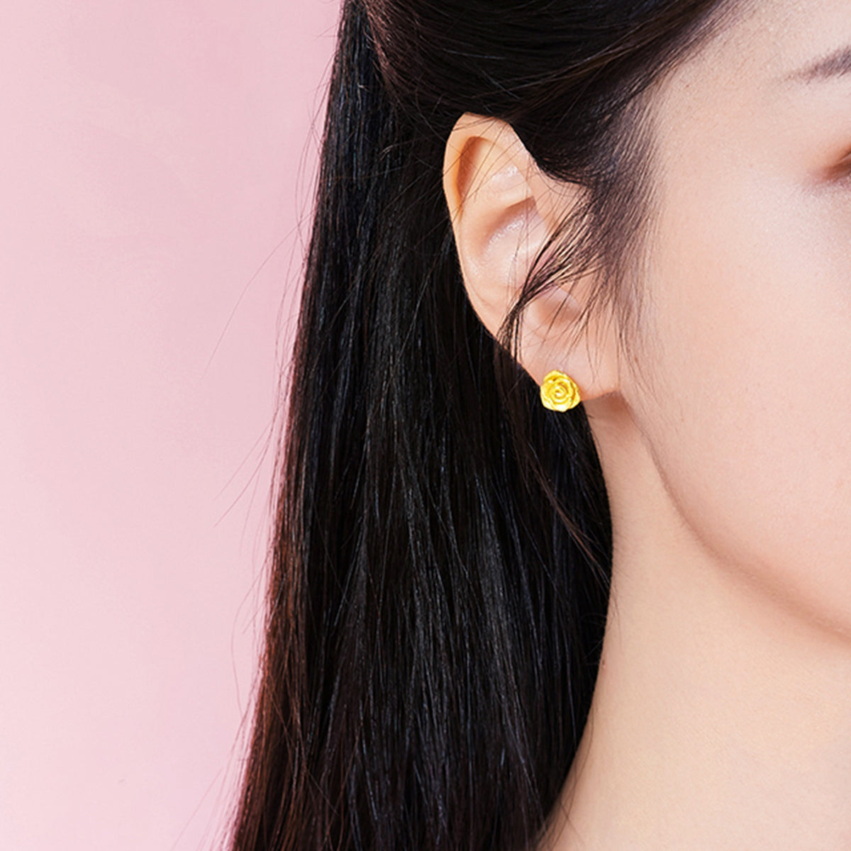 999 24K Gold Earrings Flower 2.3-3g A0911850
