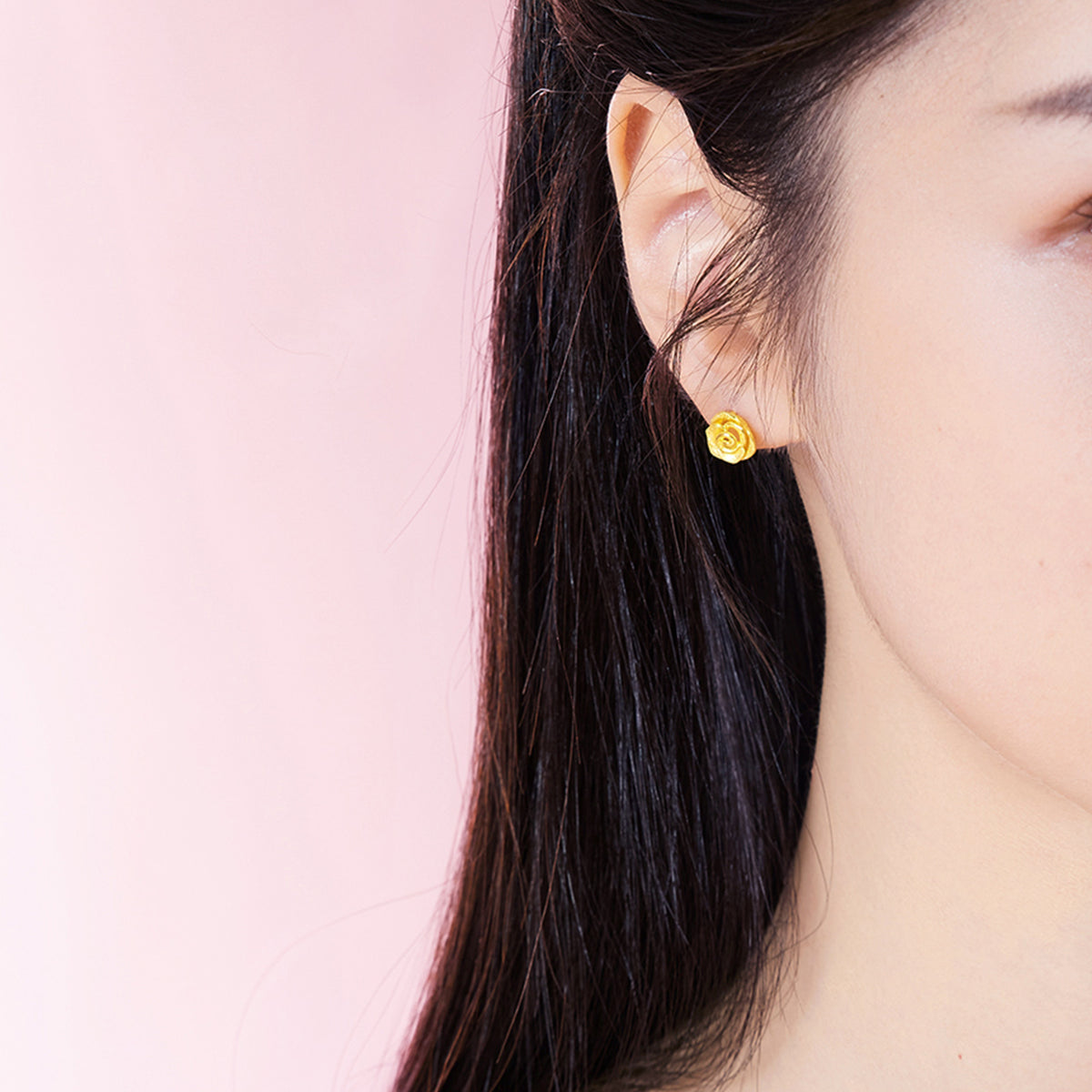 999 24K Gold Earrings Flower 2.3-3g A0911850