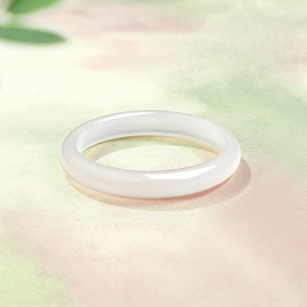 ZHOU LIU FU Chalcedony Jade Bangle Bracelets for Women - Handmade Chalcedony Healing Gemstone Bracelet Bangles for Protection Good Luck J1013562