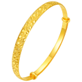 999 24K Gold Bangle Bracelet 16-18g AB102324