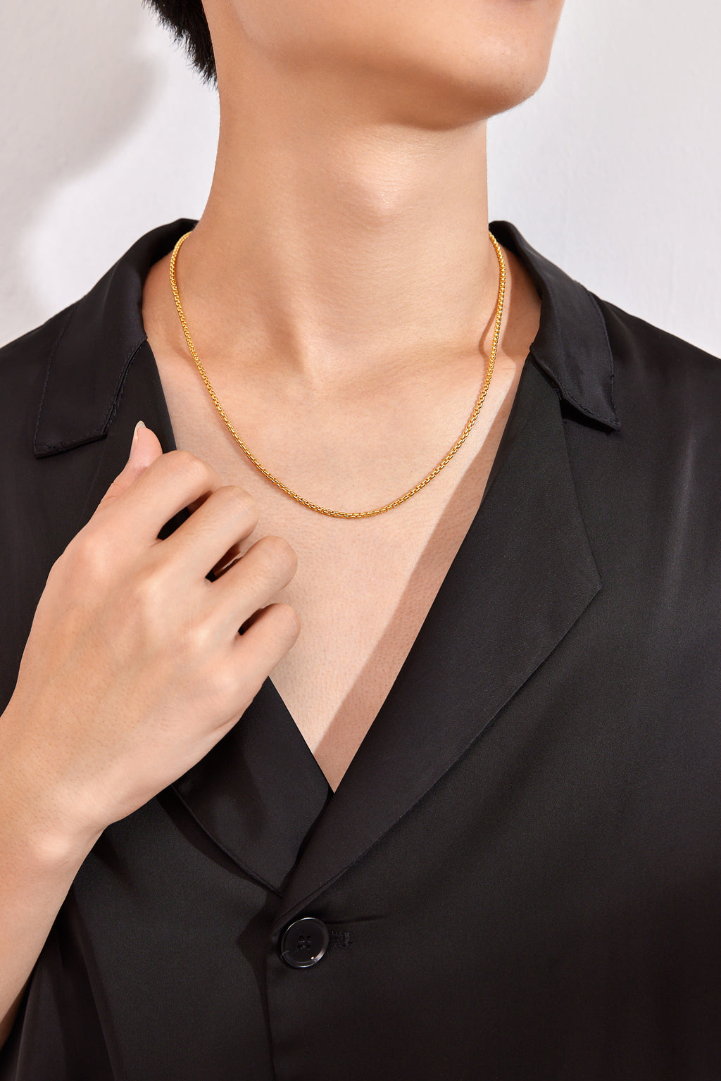 999 24K Gold Necklace Star 21.25-29.25g A0510916