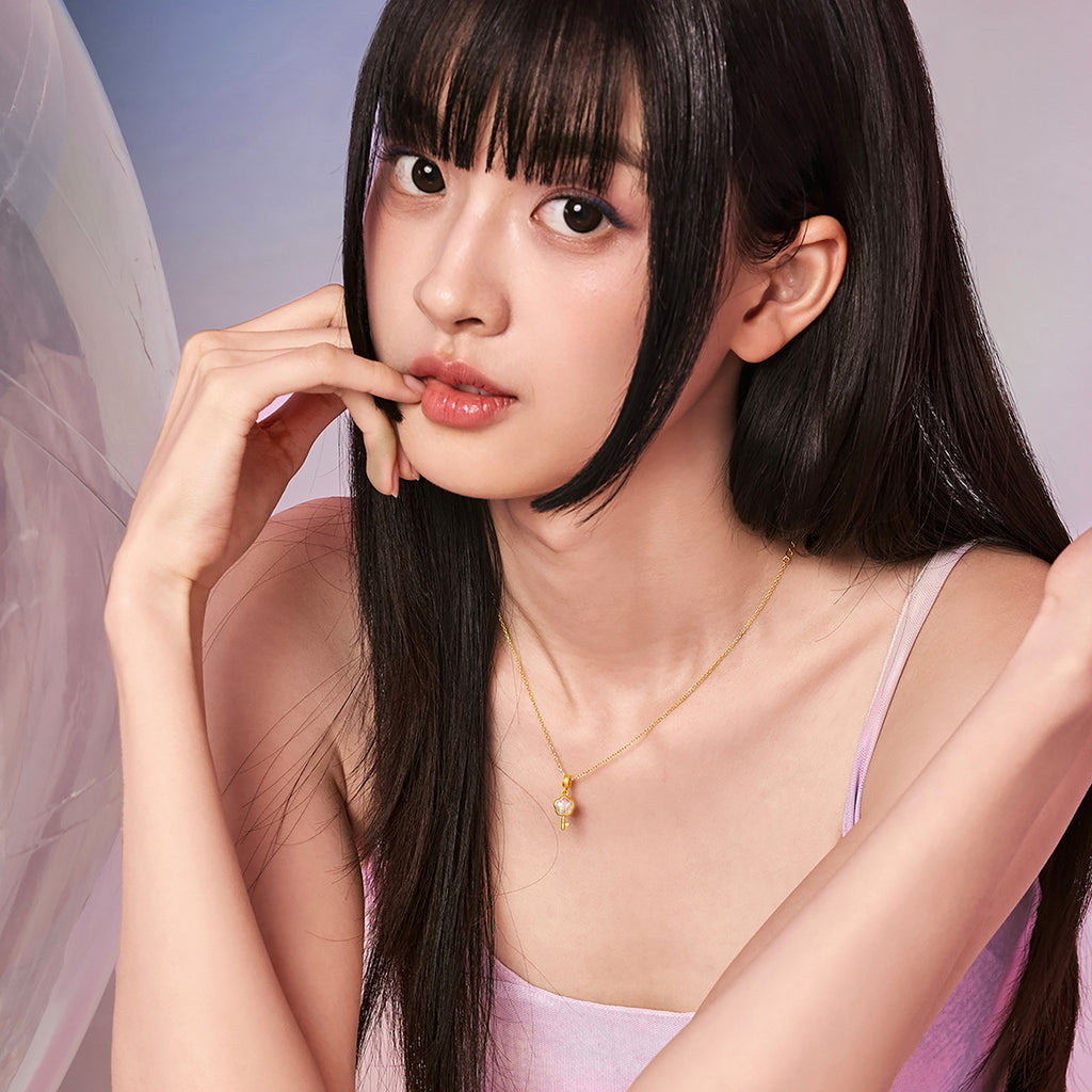 「Pop wu~」24K金吊飾手鍊花朵 0.5-0.65g A1615614