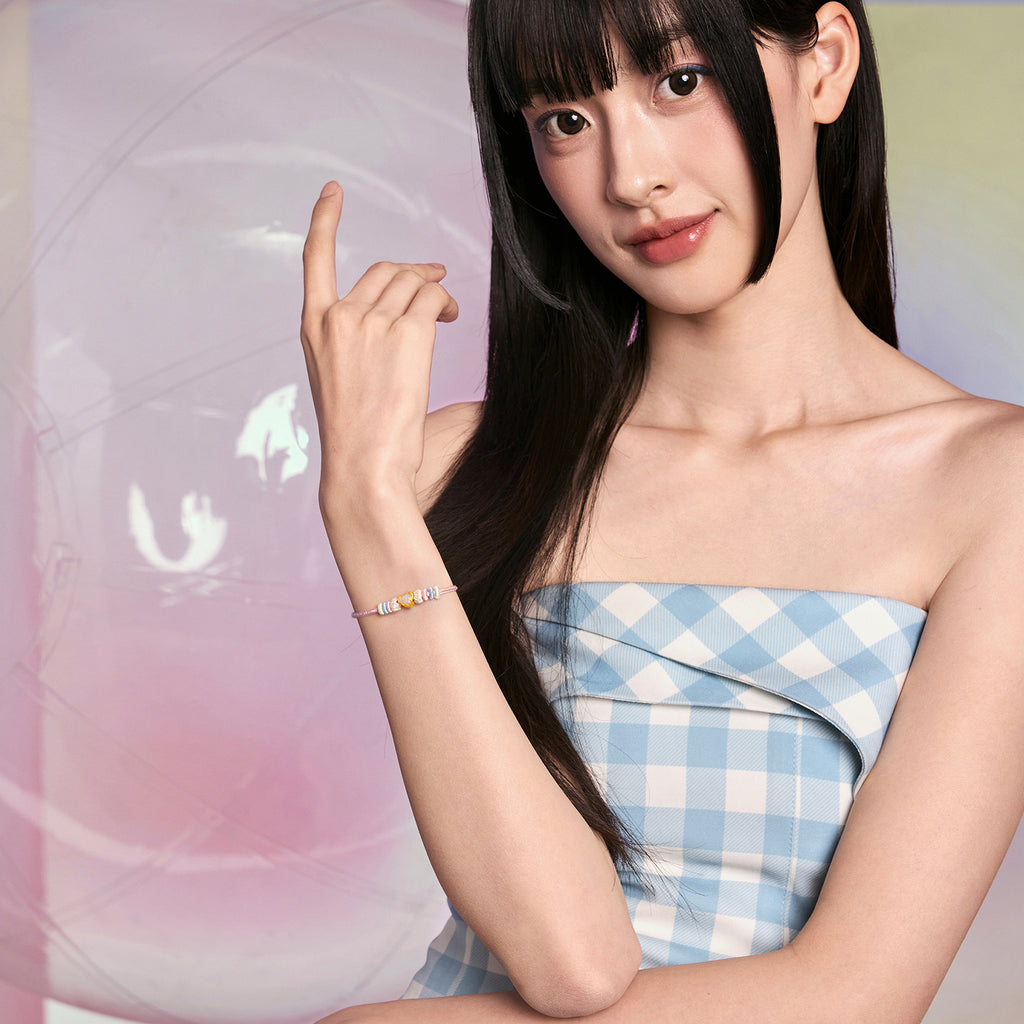 「啵」24K 黃金吊飾手鍊心形 0.40-0.6克 A1615611