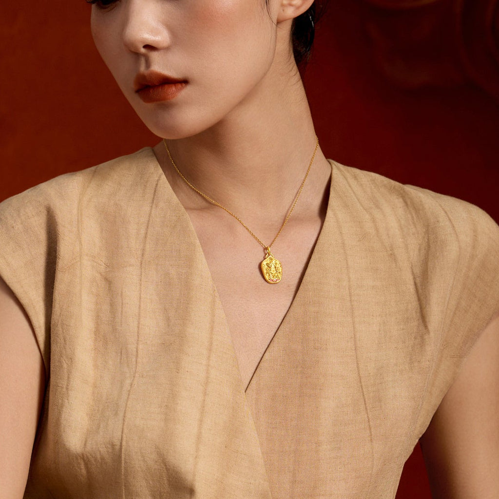 九華山 24K 金吊墜 地藏菩薩 A0415251