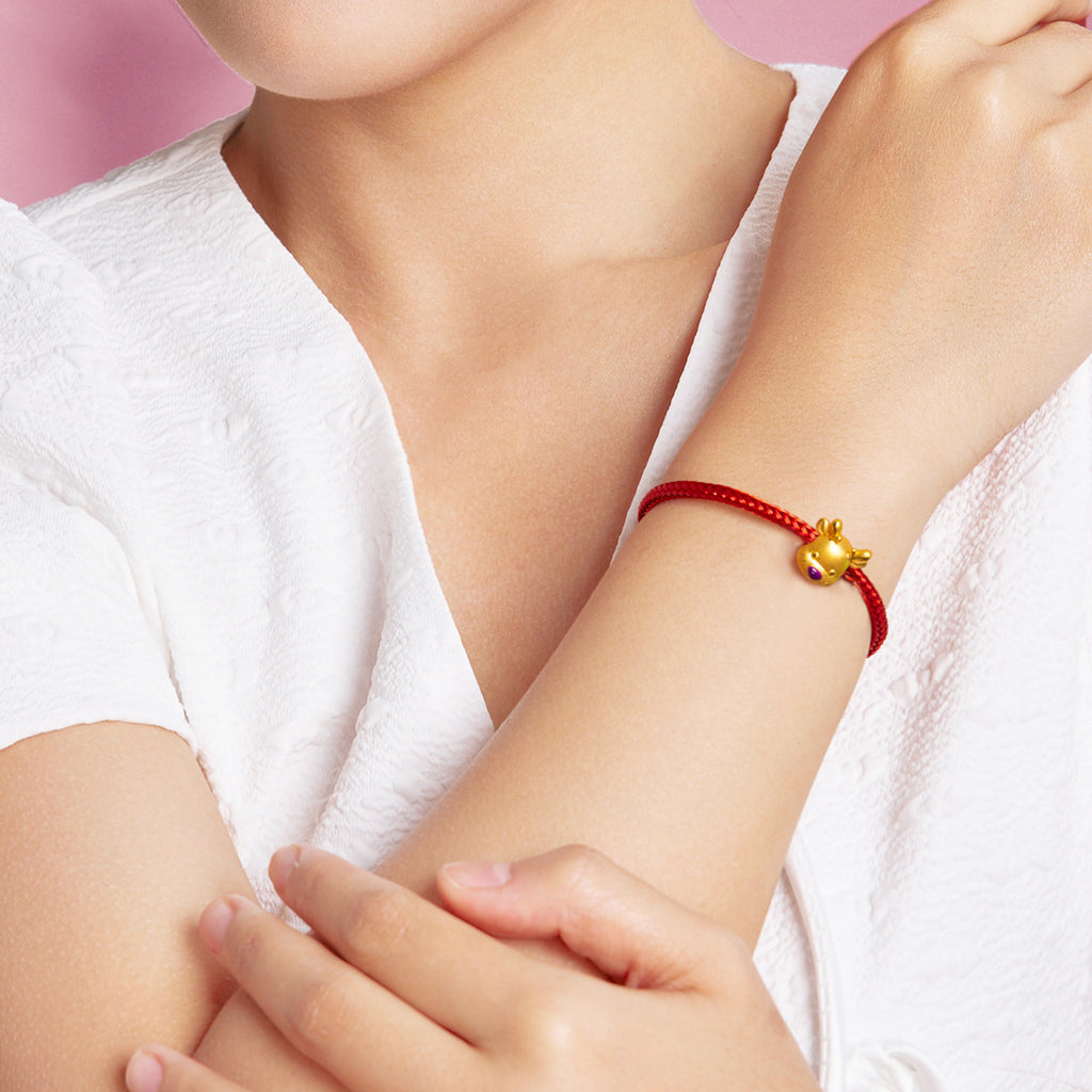  24K Gold Charm Bracelet              Elk 1-1.2g ADHH163891