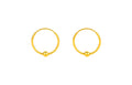 "infinite" 24K Gold Earrings 0.55-0.85g A0910234