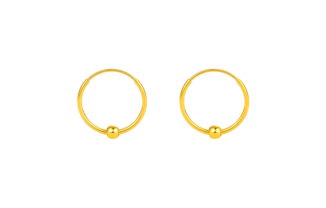 "infinite" 24K Gold Earrings 0.55-0.85g A0910234