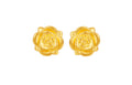 24K 黃金耳環 玫瑰花 1.4-1.6克 AD090267