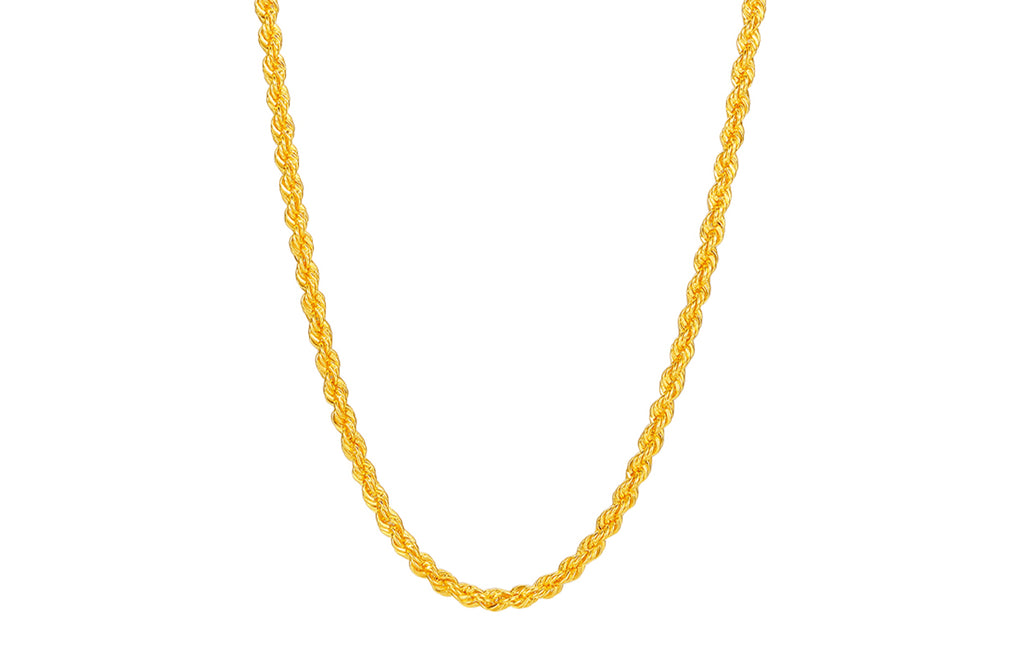 999 24K Gold Necklace 8-9g AA053079