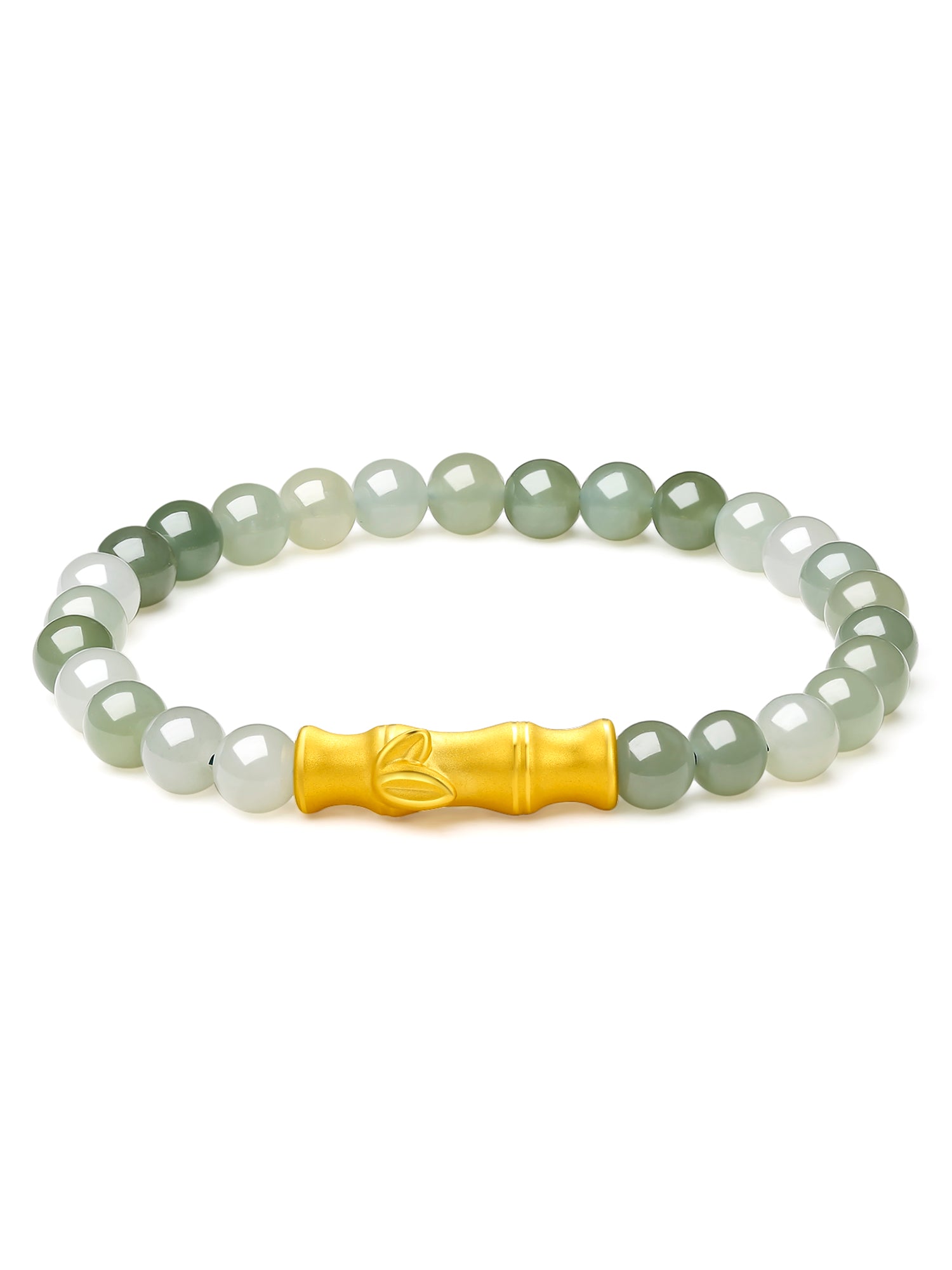 24K Gold Beaded Bracelet 5.7-6.2mm 0.64-0.9g Y1910857