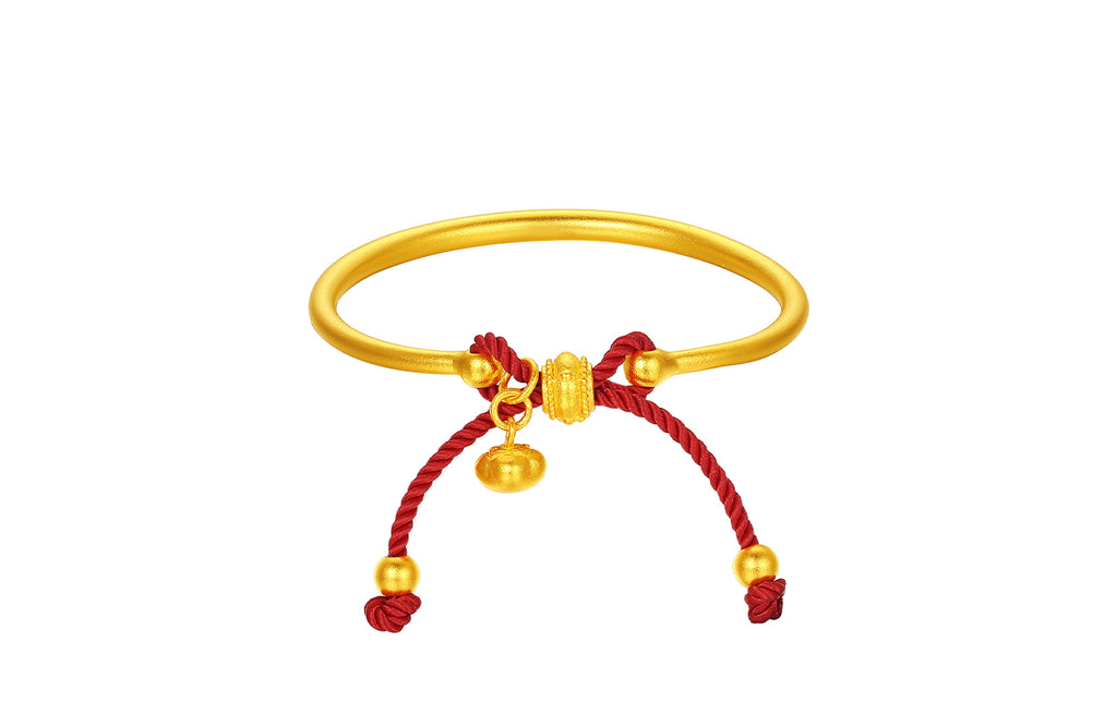 999 24K Gold Bangle Bracelet 8-10g A1015465