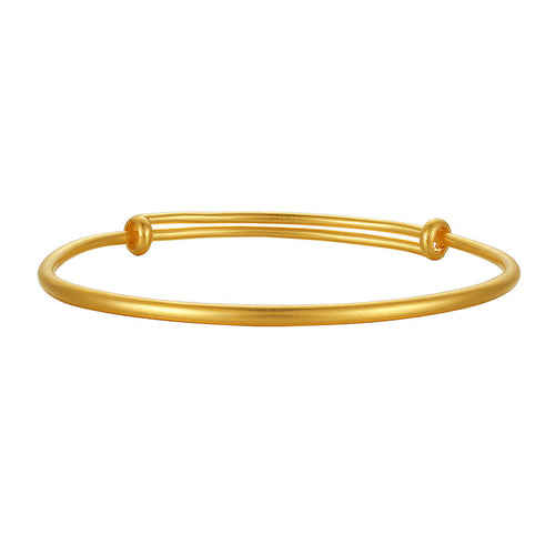 "Antiquity Gold" 999.9 24K Gold Bangle Bracelet 8-10g AB107467