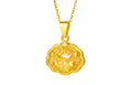 999 24K Gold Pendant Peace Lock 2.9-3.2g A0411640