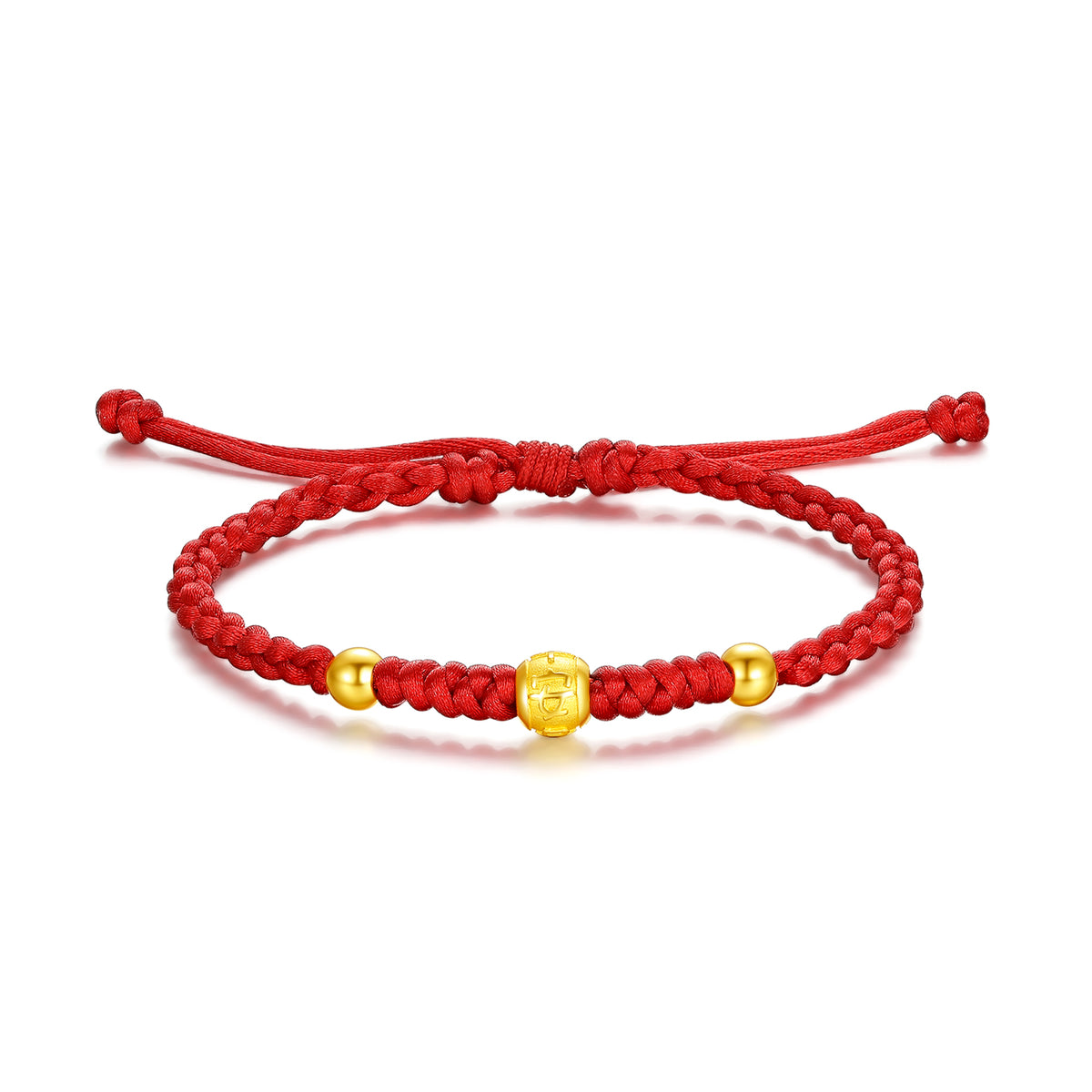 999 24K Gold String Bracelet 1.21-1.81g A178883