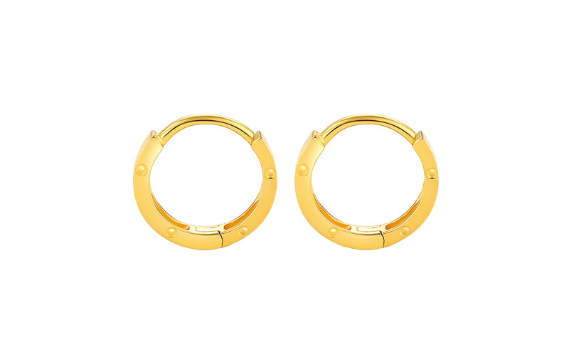 18K Yellow Gold Earrings 0.7-1g C0910793