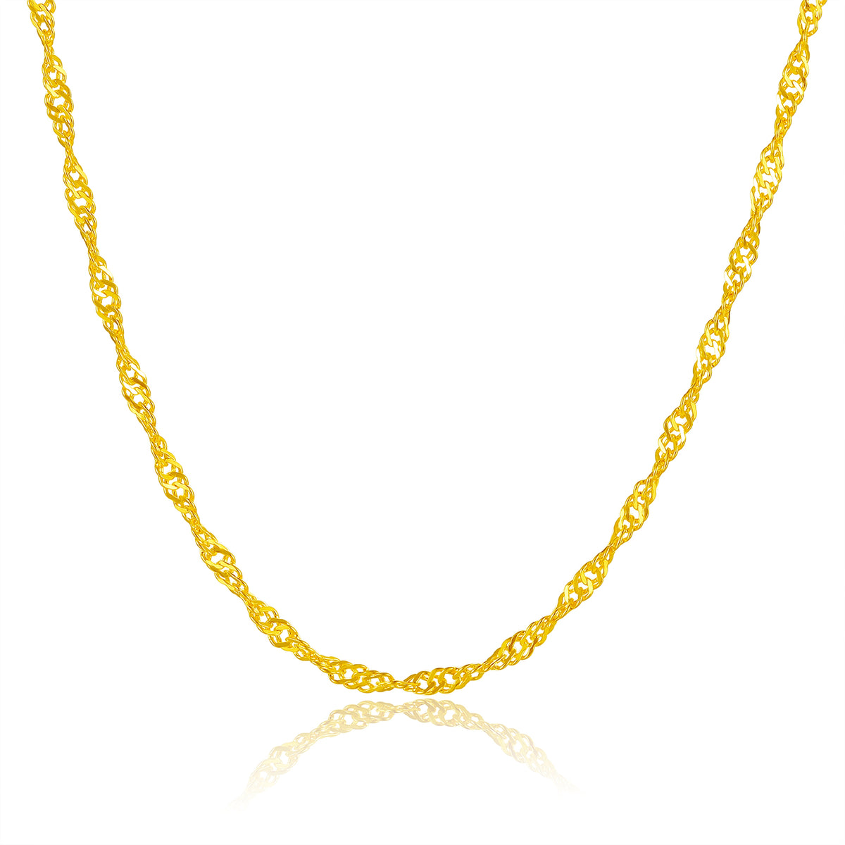 999 24K Gold Necklace 2.7-3g AA050785