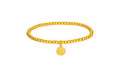 999 24K Gold Beaded Bracelet 4.6-5g A198681