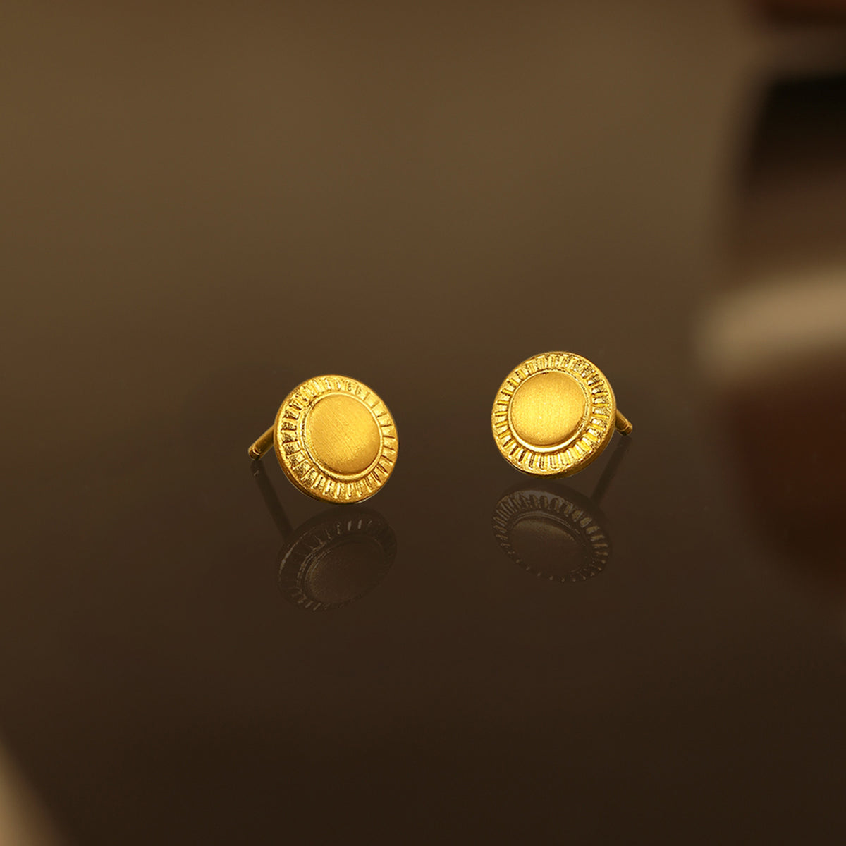 "Tracer" 999 24K Gold Earrings 1.8-2.2g A0912246
