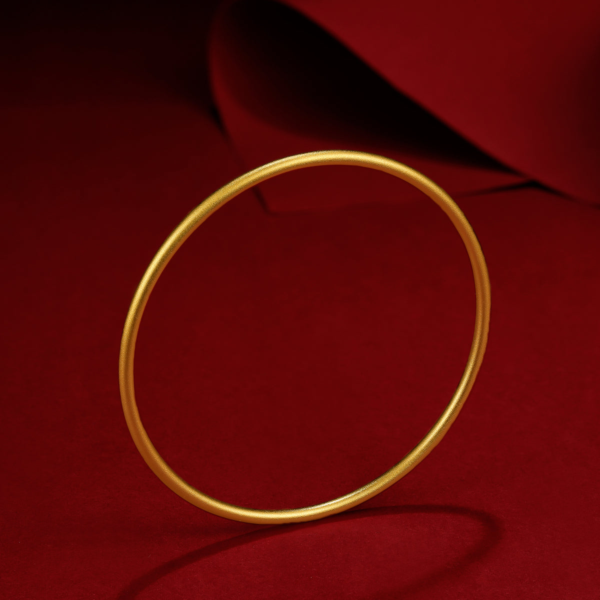 999 24K Gold Bangle Bracelet 7.5-9.5g AA106728
