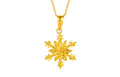 "infinite" 24K Gold Pendant Snowflake 0.92-1.42g A049617