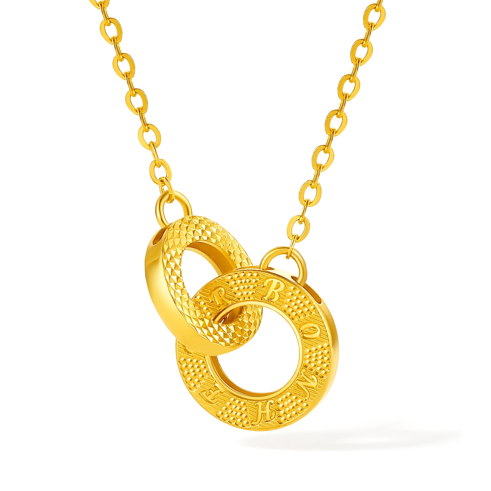 "infinite" 24K Gold Pendant Necklace 4-4.5g A0610116