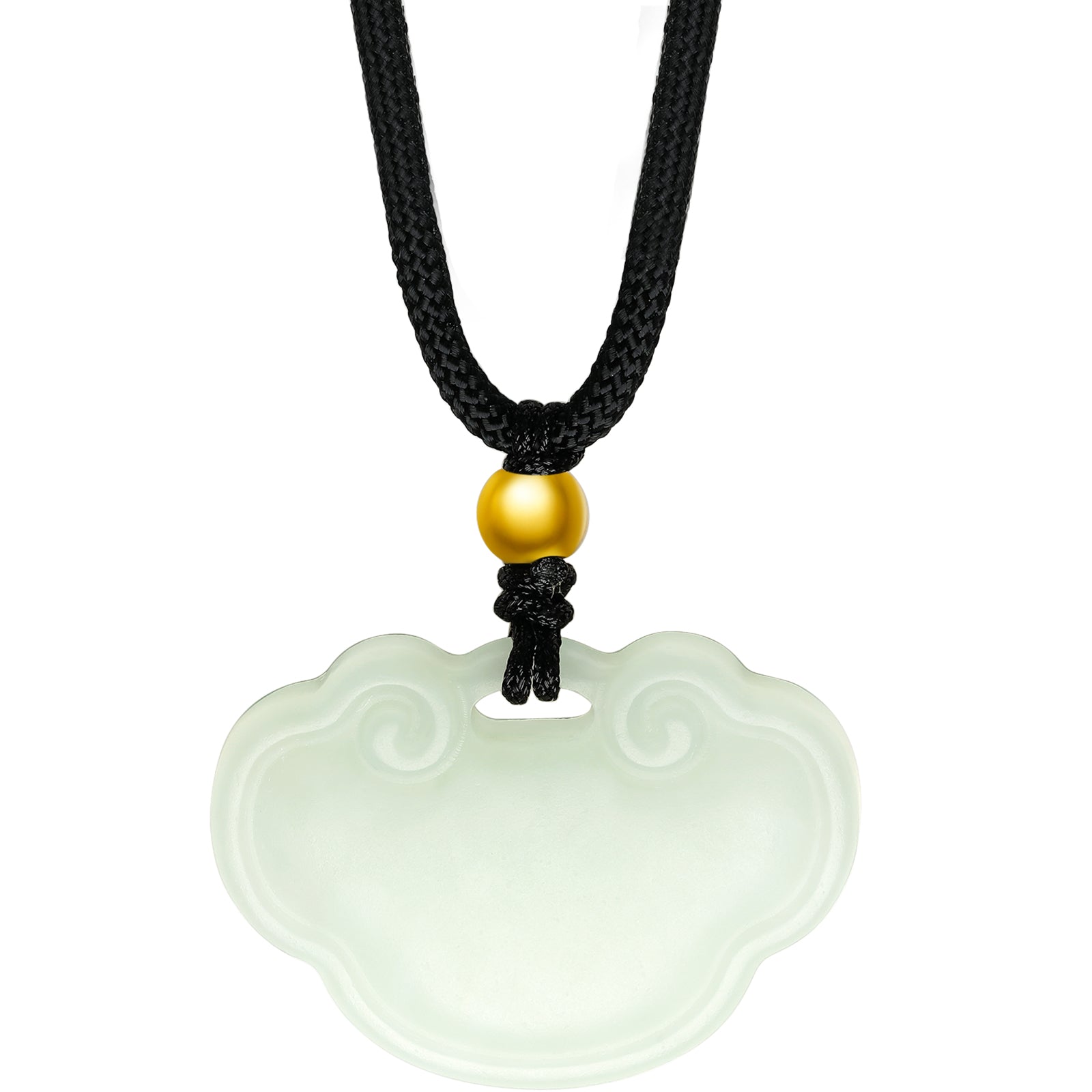999.9 24K Gold Pendant Necklace Heitian Jade 0.09-0.11g Ruyi 如意 Y048706
