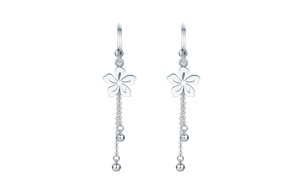   950 Platinum Earrings              Flower 4.15-4.75g B098402