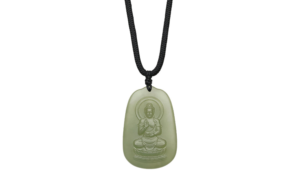 Pendant Hetian Jade Amitabha Buddha Y0414354