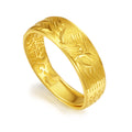 999 24K Gold Ring Phoenix 5-7g A027943