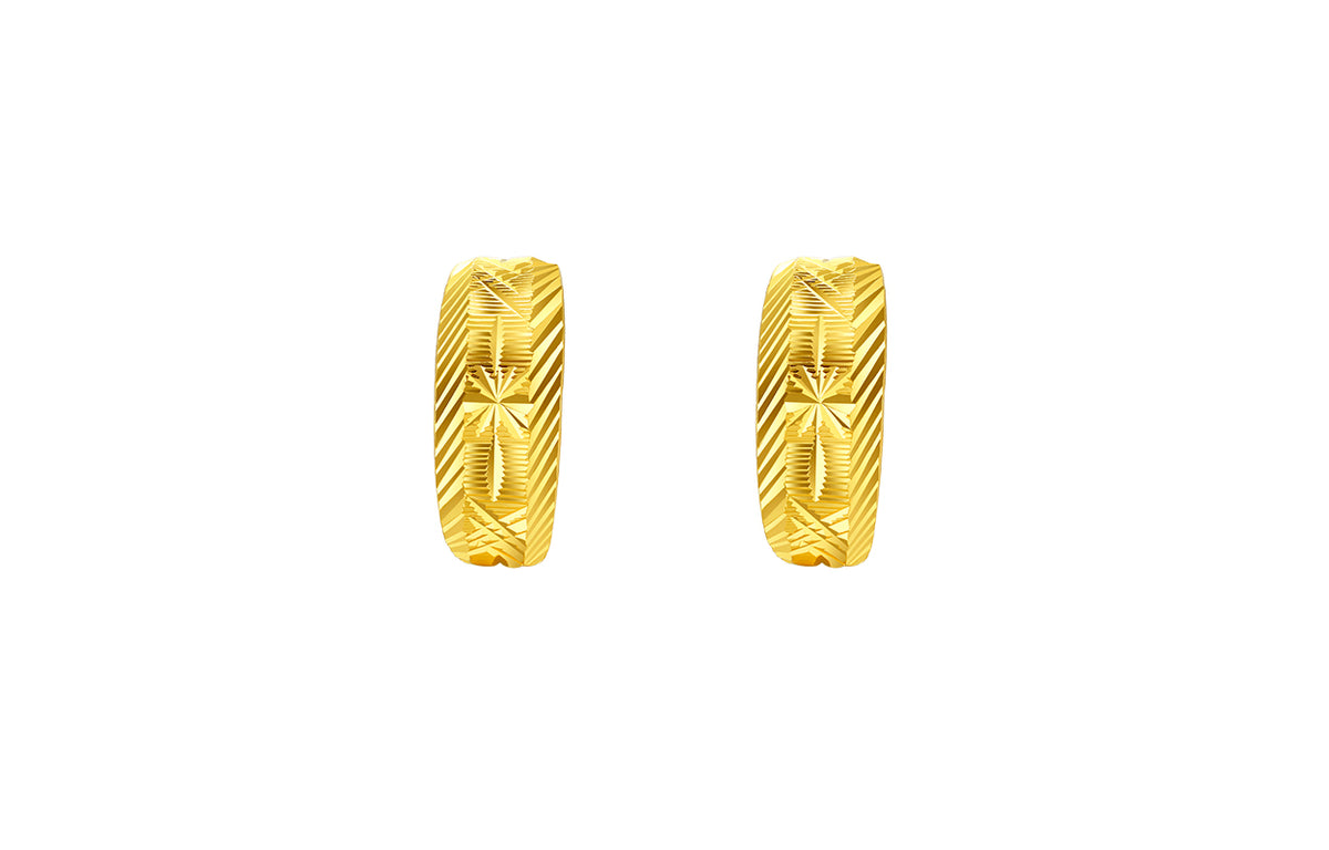 999 24K Gold Earrings 2-4g AA097513