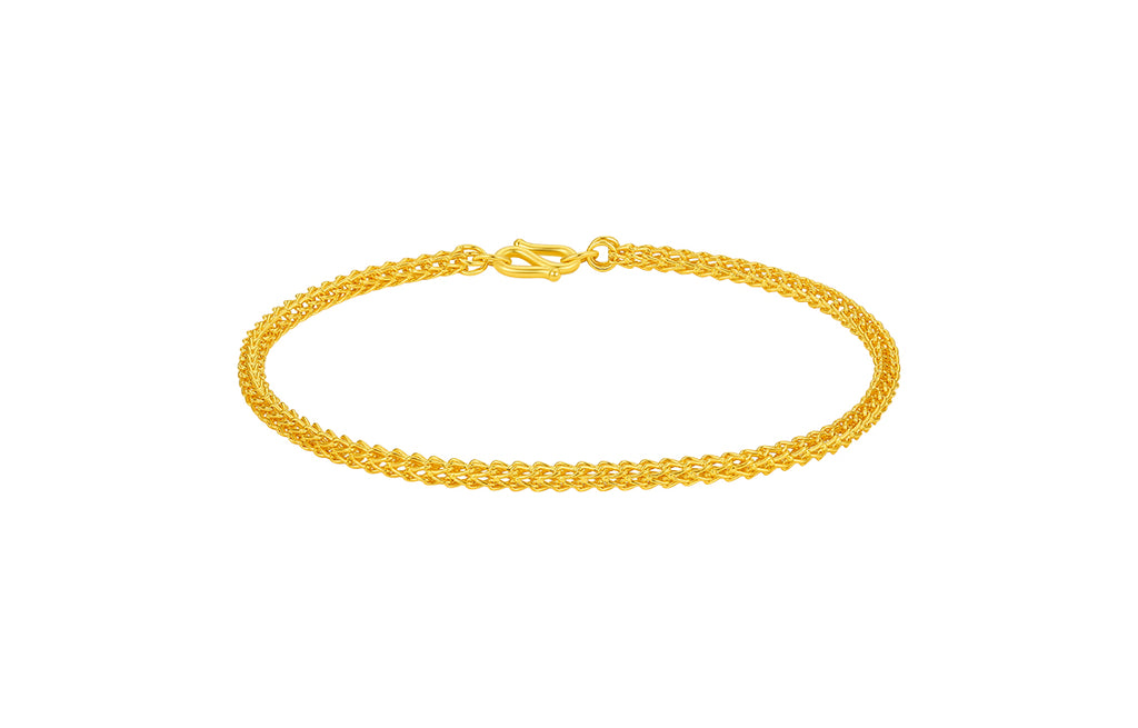 999 24K Gold Chain Bracelet 5.5-7.3g A0710973