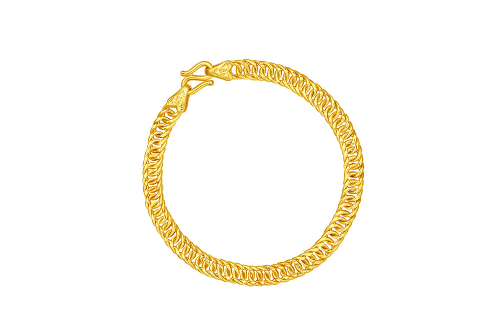 999 24K Gold Chain Bracelet 8-11g A0711742
