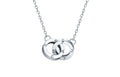   950 Platinum Pendant Necklace              Interlocking Circles 2.9-3.3g B068411