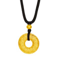 24K Gold Pendant Peace Buckle 2.4-2.7g A0416114