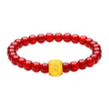 24K Gold Beaded Bracelet Agate 0.6-0.9g Cai 財 A1911357