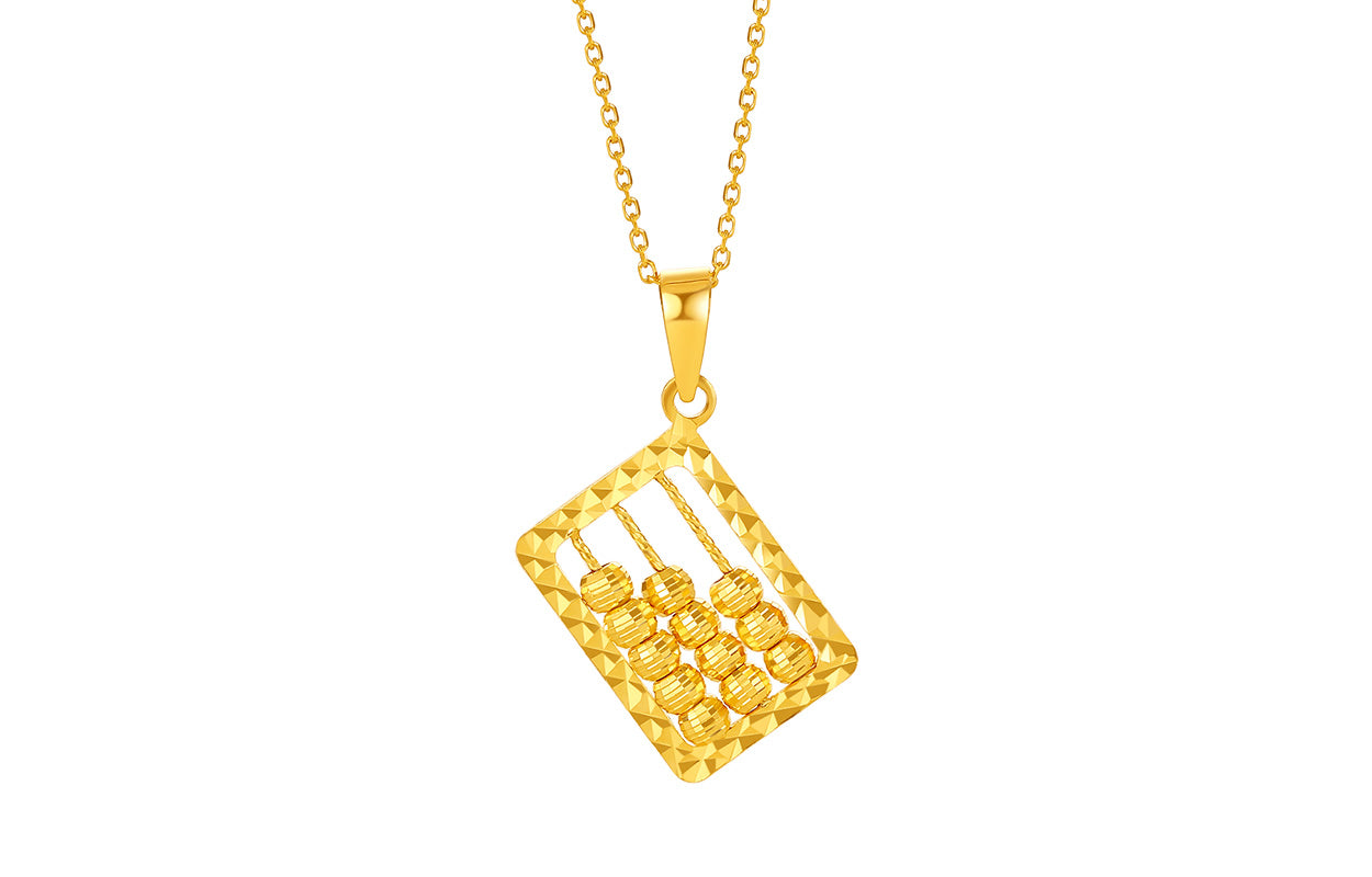 "infinite" 24K Gold Pendant 1.17-1.67g A049605