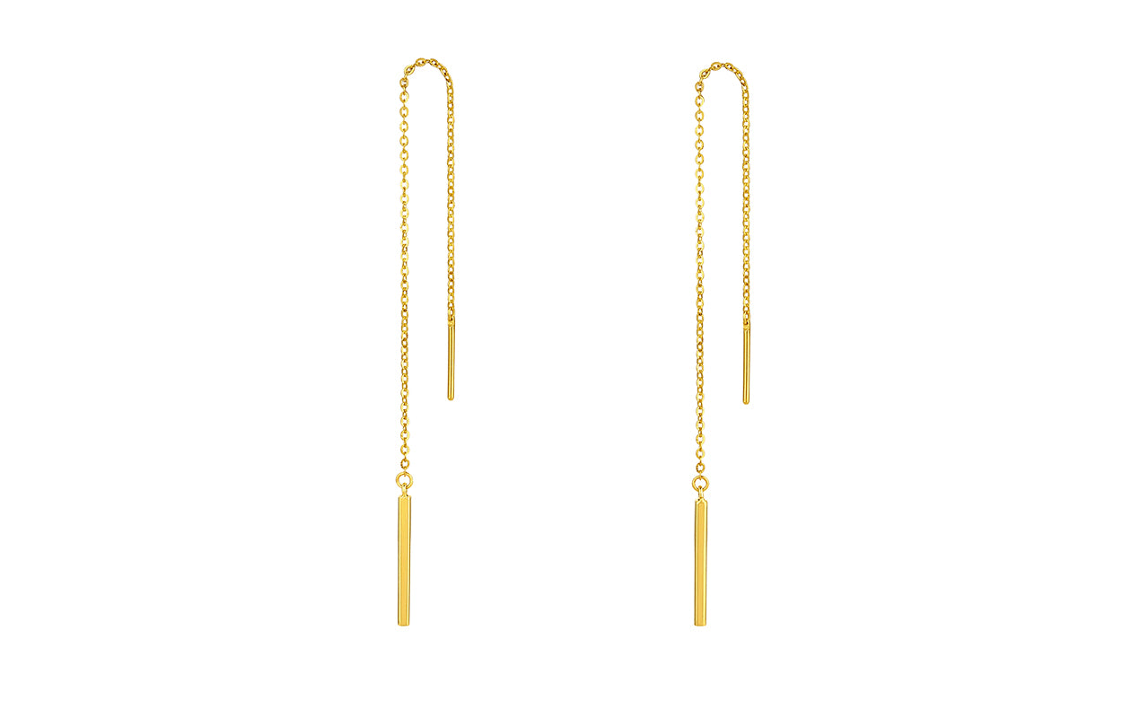 "Infinite" 24K Gold Earrings 1.28-1.58g A0910766