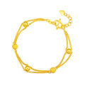 999 24K Gold Chain Bracelet 5.3-5.8g AA072322