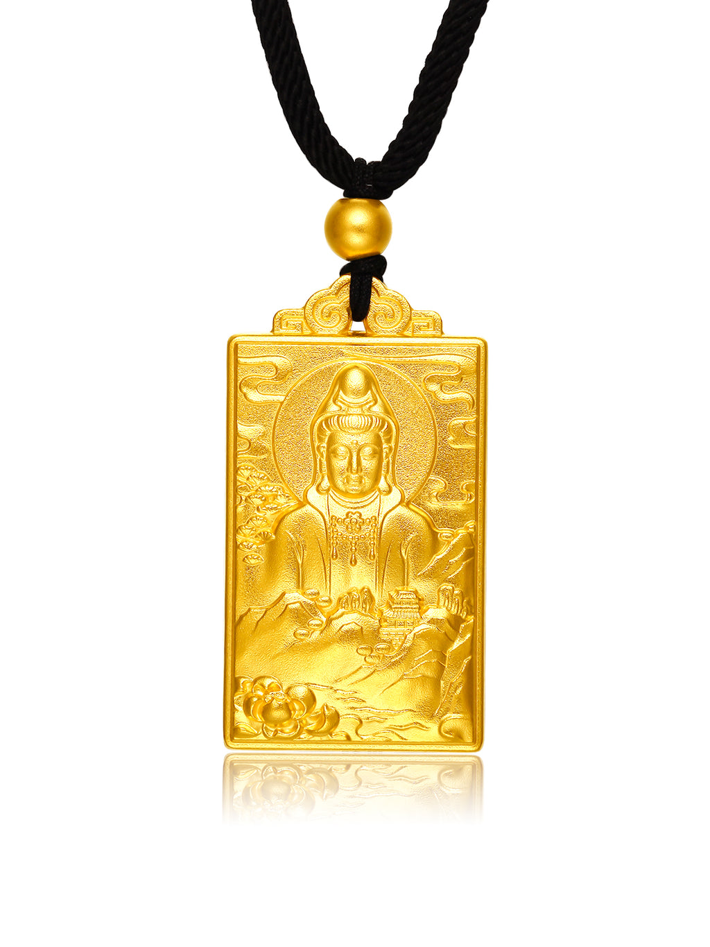 Antiquity Gold' 999.9 24K Gold Pendant Necklace Buddha 20-22g AA044497