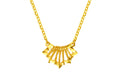 "infinite" 24K Gold Pendant Necklace              Fishtail 2.5-2.8g AW064990