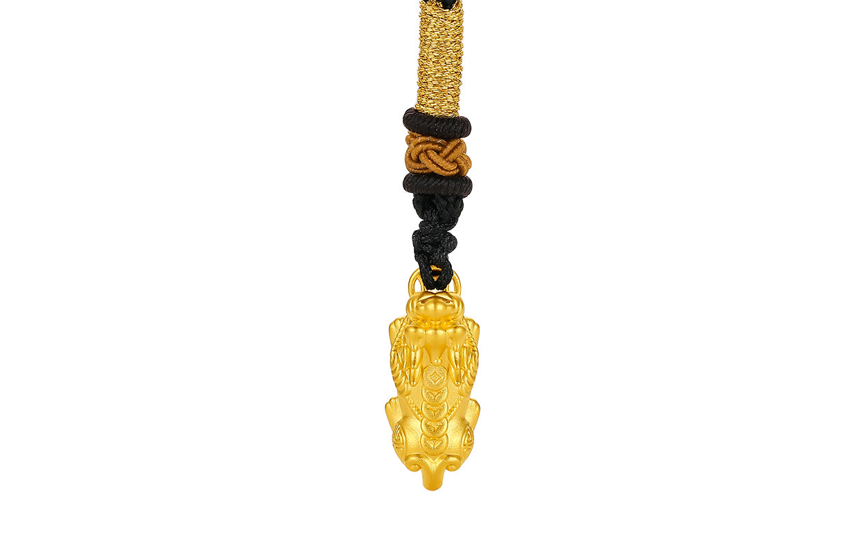 24K Gold Pendant Pixiu 1.1-1.4g A049823