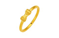 "YO JOY" 24K Gold Ring              Bow 0.89-1.19g A019214