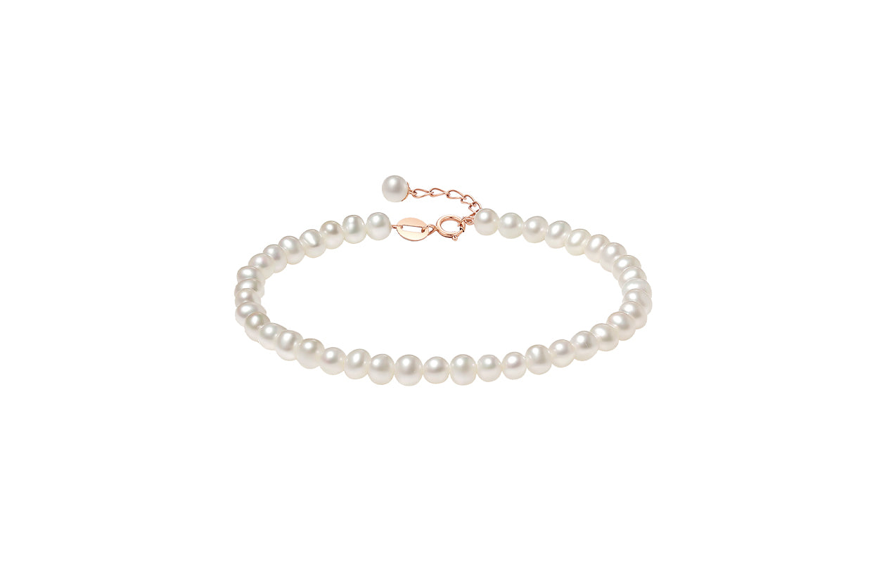 18K Rose Gold Chain Bracelet 4-4.5mm 0.22-0.25g KIPB076646