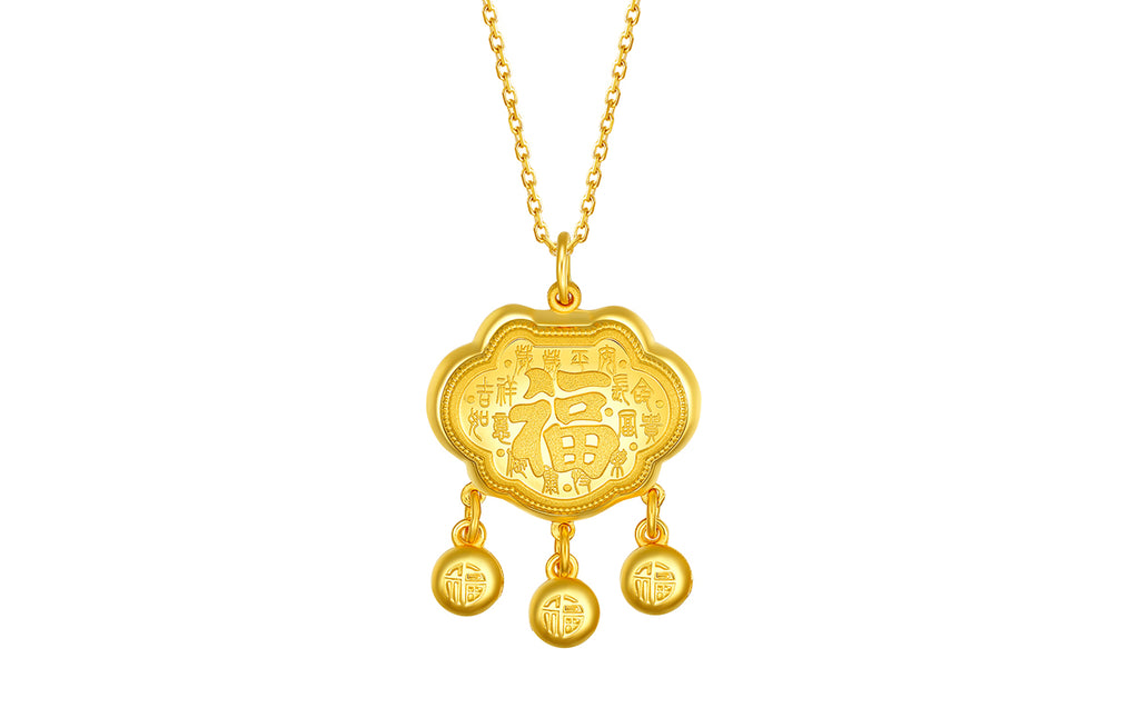   999 24K Gold Pendant              Peace Lock 6-7g AA047505